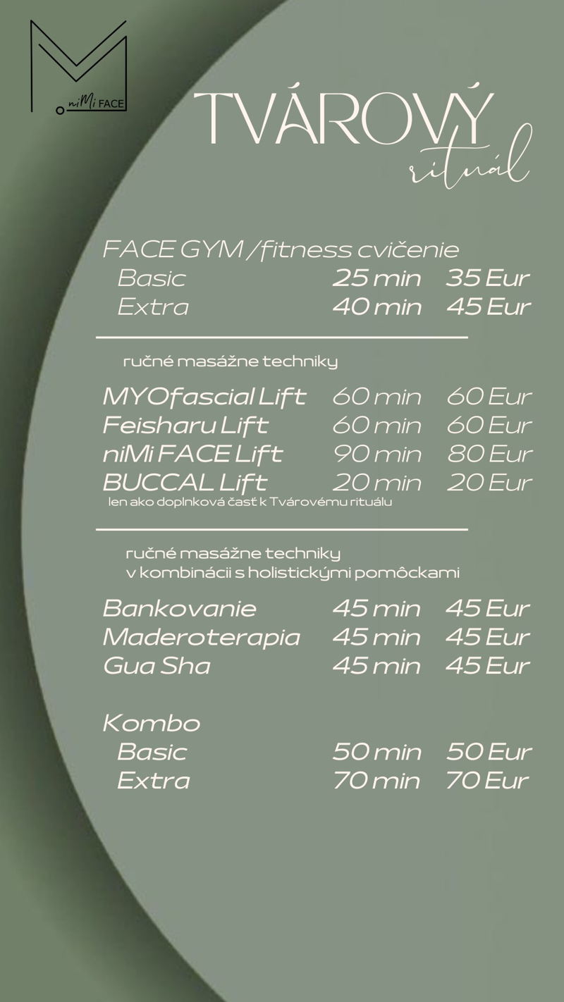 tvárový rituál | nimiface.sk